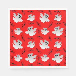 Niedliche Halloween-Geister Serviette
