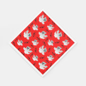 Niedliche Halloween-Geister Serviette (Ecke)