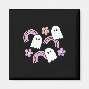 Niedliche Halloween-Geister und Regenbows Magnet