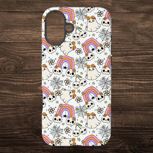 Niedliche Halloween-Geister und Skulls-Muster Case-Mate iPhone Hülle