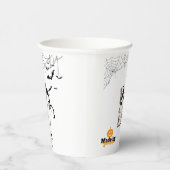 Niedliche Halloween-Geisterhaube mit Broom und Pum Pappbecher (Rechts)