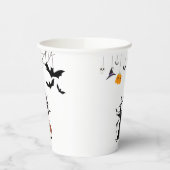 Niedliche Halloween-Geisterhaube mit Broom und Pum Pappbecher (Links)