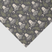 Niedliche Halloween-Geisterlace - Grün Seidenpapier (Ausschnitt)