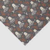 Niedliche Halloween-Geisterlace - Rust Seidenpapier (Ausschnitt)