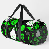 niedliche Halloween-Geistersäure grün Duffle Bag (Rechte Ecke)