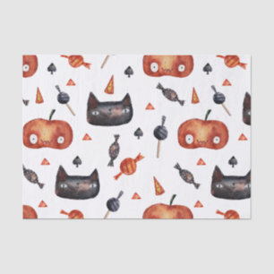 Niedliche Halloween gemalte Muster (Customizeable Seidenpapier