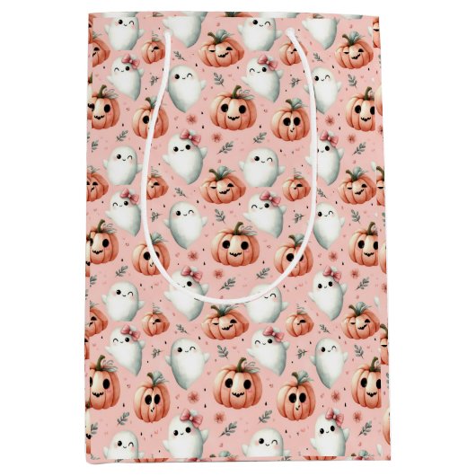Niedliche Halloween-Geschenktasche Mittlere Geschenktüte (Vorderseite)