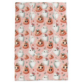 Niedliche Halloween-Geschenktasche Mittlere Geschenktüte (Rückseite)