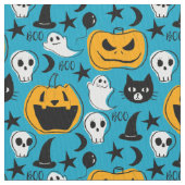 Niedliche Halloween-Geschöpf-Illustration Stoff (Nahaufnahme)