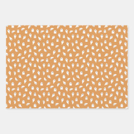 Niedliche Halloween-Ghost-Geschenkwrap Geschenkpapier Set