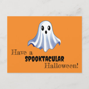 Niedliche Halloween-Ghost-Grußkarte Postkarte