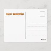 Niedliche Halloween-Ghost-Grußkarte Postkarte (Rückseite)