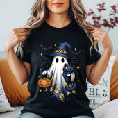 Niedliche Halloween Ghost Hexe | Spooky Trick oder Tri-Blend Shirt