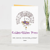 Niedliche Halloween-Ghost-Karten Karte (Rückseite)