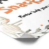 Niedliche Halloween Ghost Pumpkin Spookke Snacks Z Poster (Ecke)