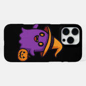 Niedliche Halloween-Ghost-Sticker iPhone Hülle (Rückseite (Horizontal))