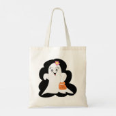 Niedliche Halloween Ghost Tote Tasche (Rückseite)