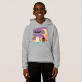 Niedliche Halloween Ghost und Candy Friends Hoodie (Vorne ganz)