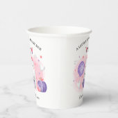 Niedliche Halloween Girl Babydusche Rosa Lila Pappbecher (Rechts)