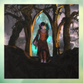 Niedliche Halloween-Girl Fensteraufkleber (Blatt 3)