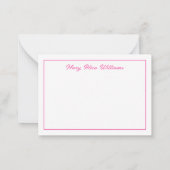 Niedliche Halloween-Girl-Geister mit Blume Mitteilungskarte (Rückseite)