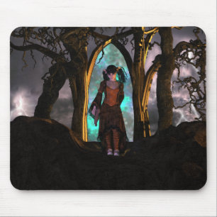 Niedliche Halloween-Girl Mousepad