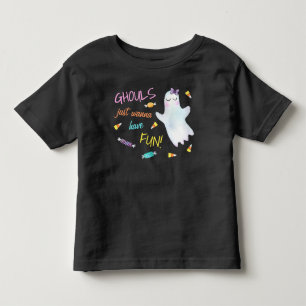 Niedliche Halloween-Girls Ghouls just wanna have Kleinkind T-shirt