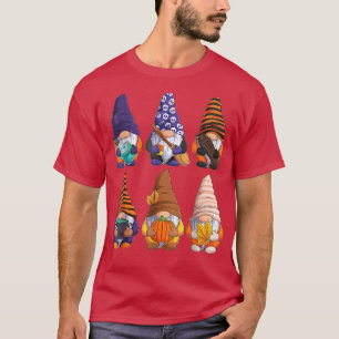 Niedliche Halloween-Gnome Herbstkürme fallen Urlau T-Shirt