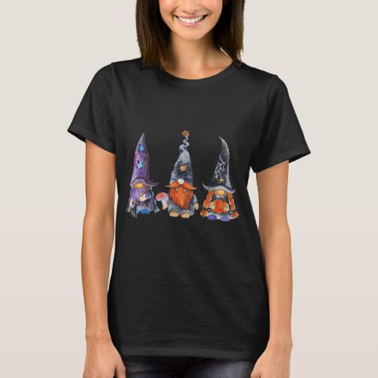 niedliche Halloween-Gnomes T-Shirt (Vorderseite)