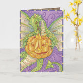 Niedliche Halloween-Gruß-Karten Karte (Gelbe Blume)