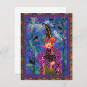 Niedliche Halloween-Grußkarte (Vorne/Hinten)