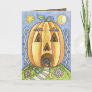 Niedliche Halloween-Grußkarten Karte