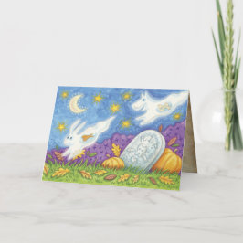 Niedliche Halloween-Grußkarten Karte