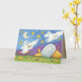 Niedliche Halloween-Grußkarten Karte (Gelbe Blume)