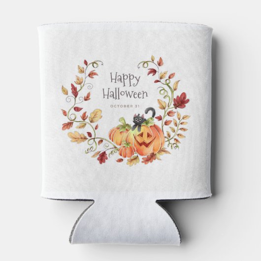 Niedliche Halloween-Herbstblätter Dosenkühler (Rückseite)
