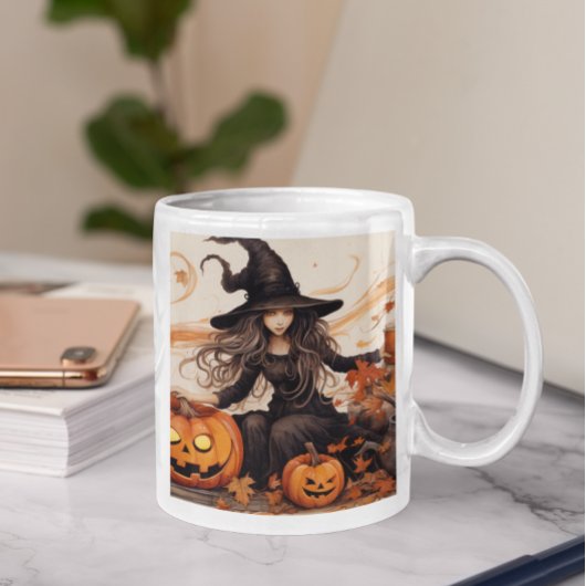 Niedliche Halloween Hexe 50 Tasse