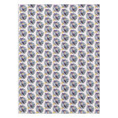 Niedliche Halloween-Hexe auf Broom Tischdecke (Vorderseite)