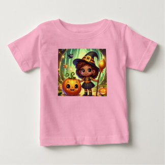 Niedliche Halloween-Hexe Baby T-shirt