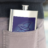 Niedliche Halloween-Hexe Flachmann (Beispiel)