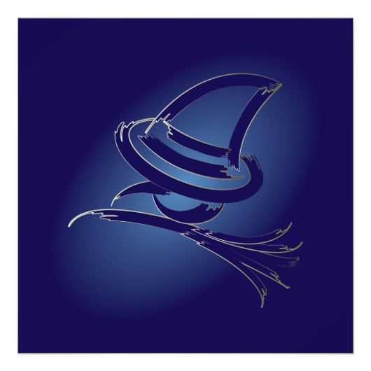 Niedliche Halloween-Hexe Fotodruck (Vorne)