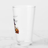 Niedliche Halloween-Hexe Glas (Links)
