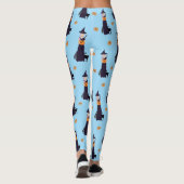 Niedliche Halloween Hexe, glücklicher Kürbis und S Leggings (Rückseite)