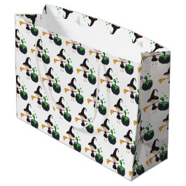 Niedliche Halloween-Hexe Große Geschenktüte