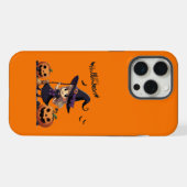 Niedliche Halloween-Hexe iPhone Hülle (Rückseite (Horizontal))