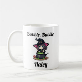 Niedliche Halloween-Hexe Kaffeetasse