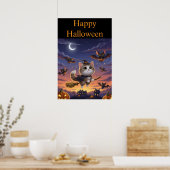Niedliche Halloween-Hexe Poster (Küche)