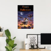 Niedliche Halloween-Hexe Poster (Heimbüro)