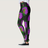 Niedliche Halloween-Hexe-Schwarz-Leggings Leggings (Links)