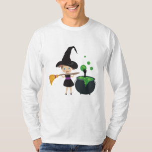 Niedliche Halloween-Hexe T-Shirt