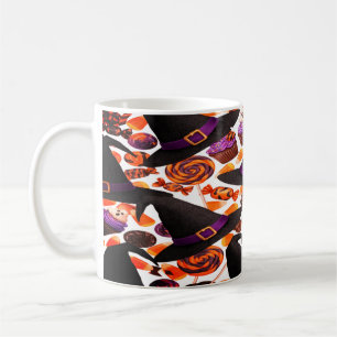 Niedliche Halloween Hexen Candy Pumpkins Kaffeetasse